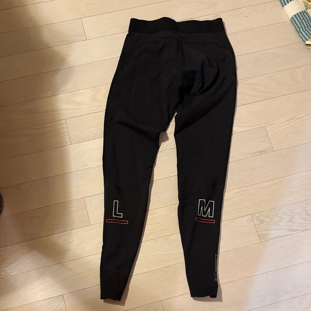 Reebok Les Mills LM Black Women's Leggings with White & Red Accents